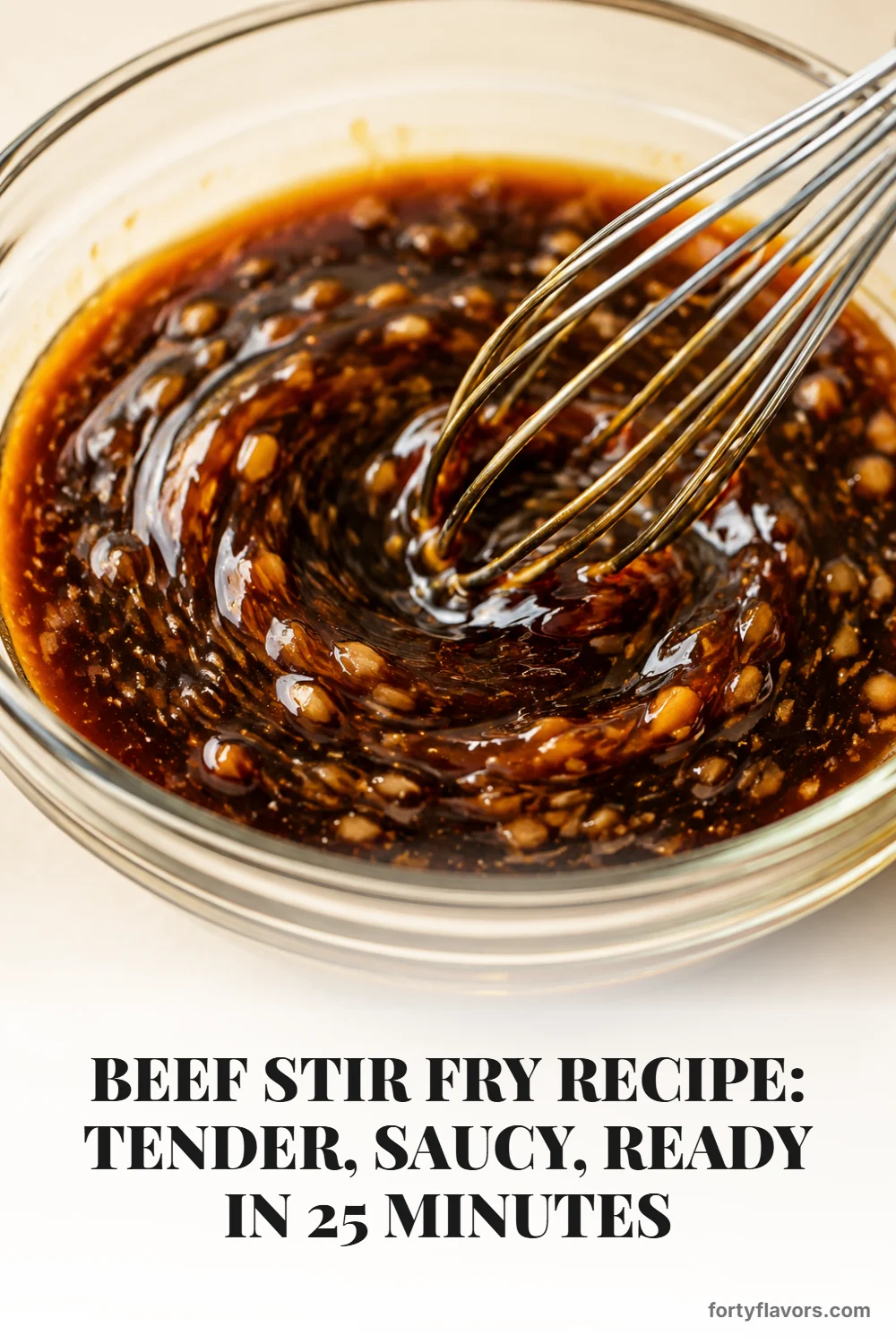Beef Stir Fry Recipe: Tender, Saucy, Ready in 25 Minutes – Pinterest pin 4