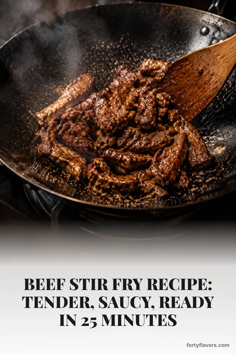 Beef Stir Fry Recipe: Tender, Saucy, Ready in 25 Minutes – Pinterest pin 5