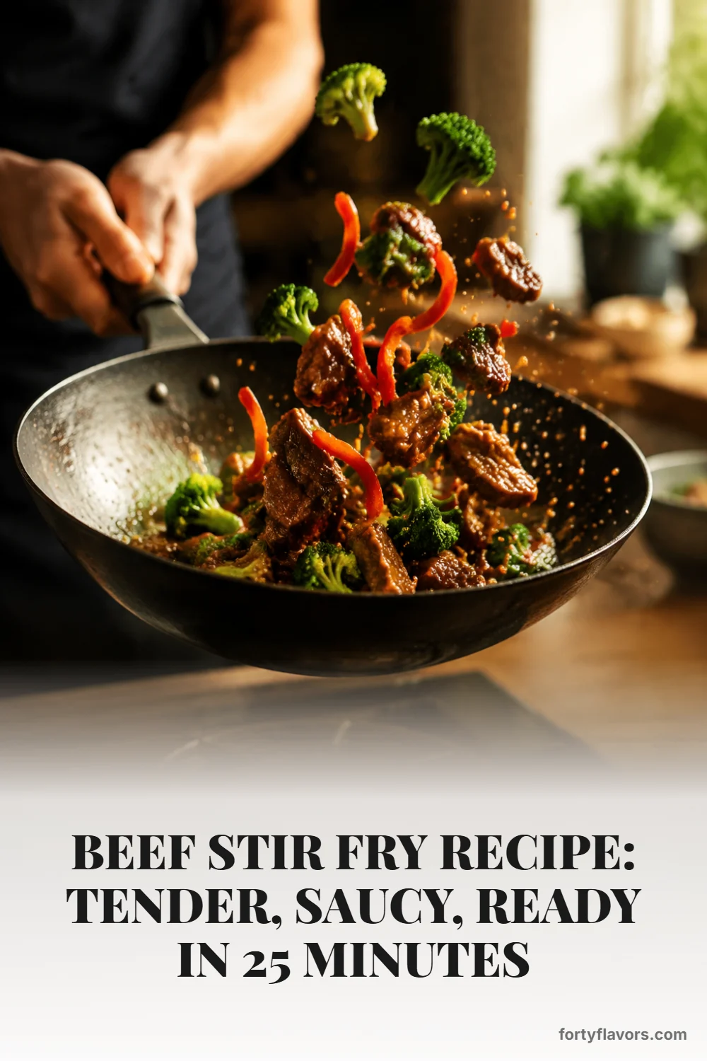 Beef Stir Fry Recipe: Tender, Saucy, Ready in 25 Minutes – Pinterest pin 6