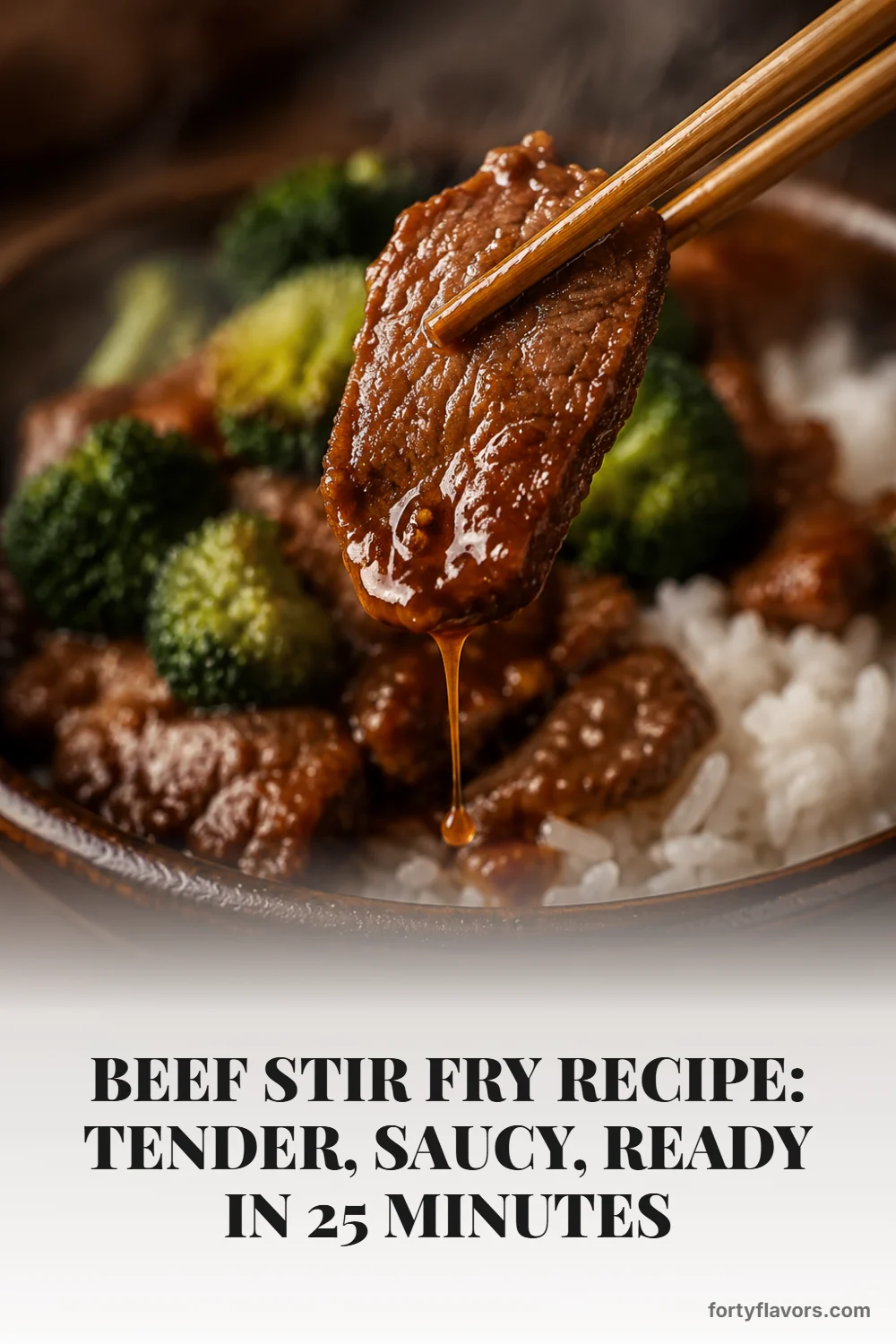 Beef Stir Fry Recipe: Tender, Saucy, Ready in 25 Minutes – Pinterest pin 8