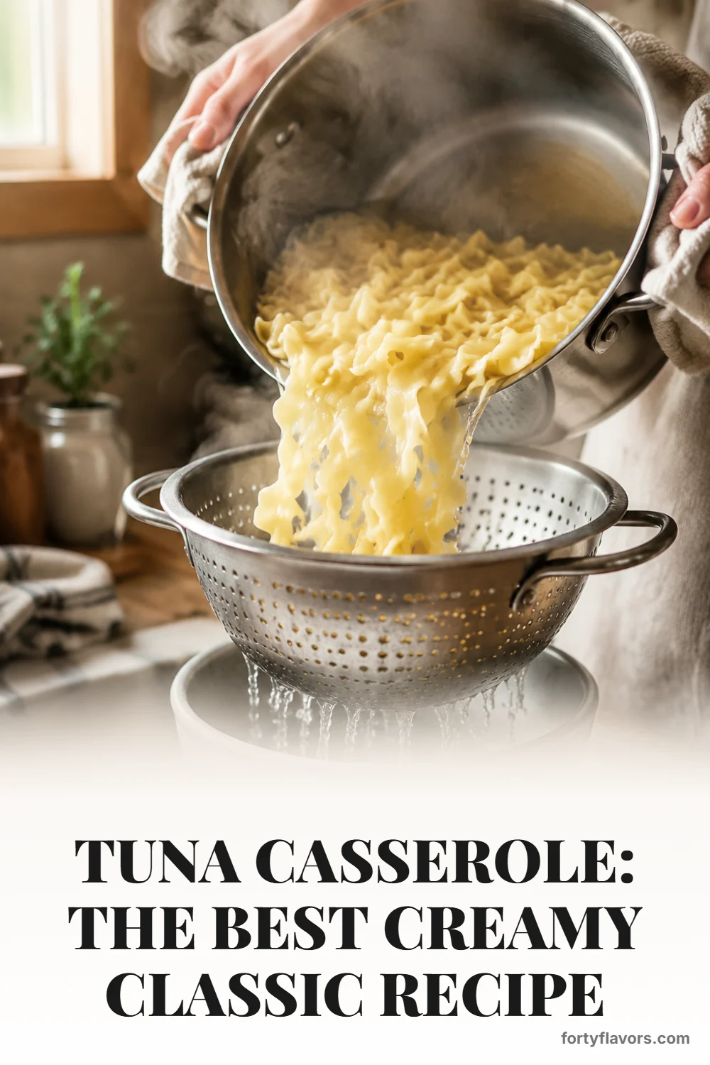 Tuna Casserole: The Best Creamy Classic Recipe – Pinterest pin 3