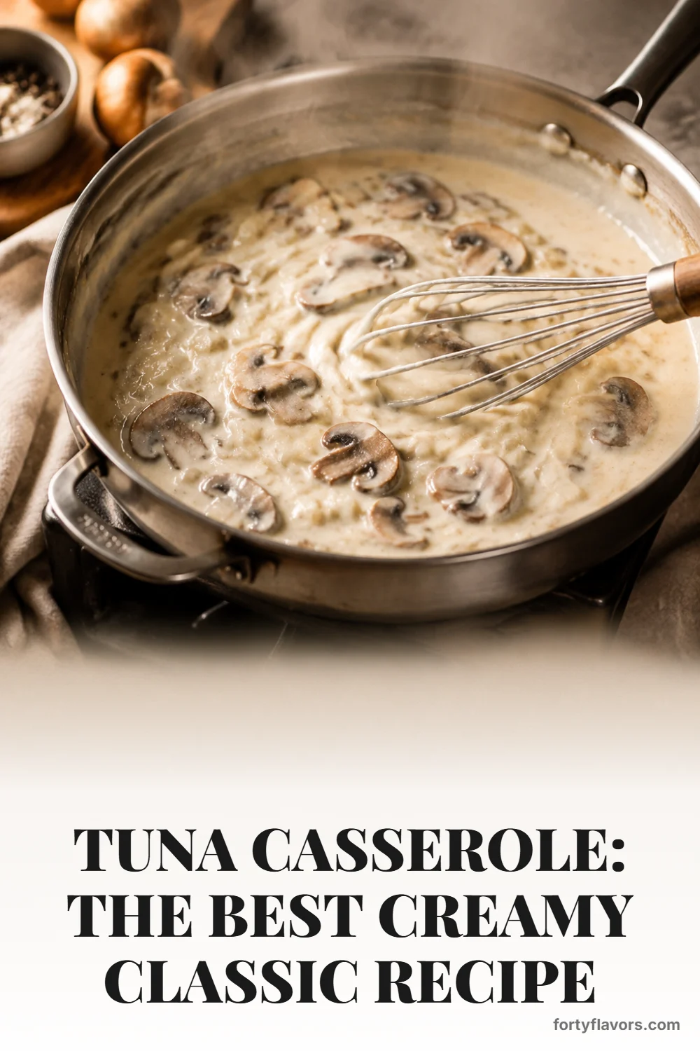 Tuna Casserole: The Best Creamy Classic Recipe – Pinterest pin 4