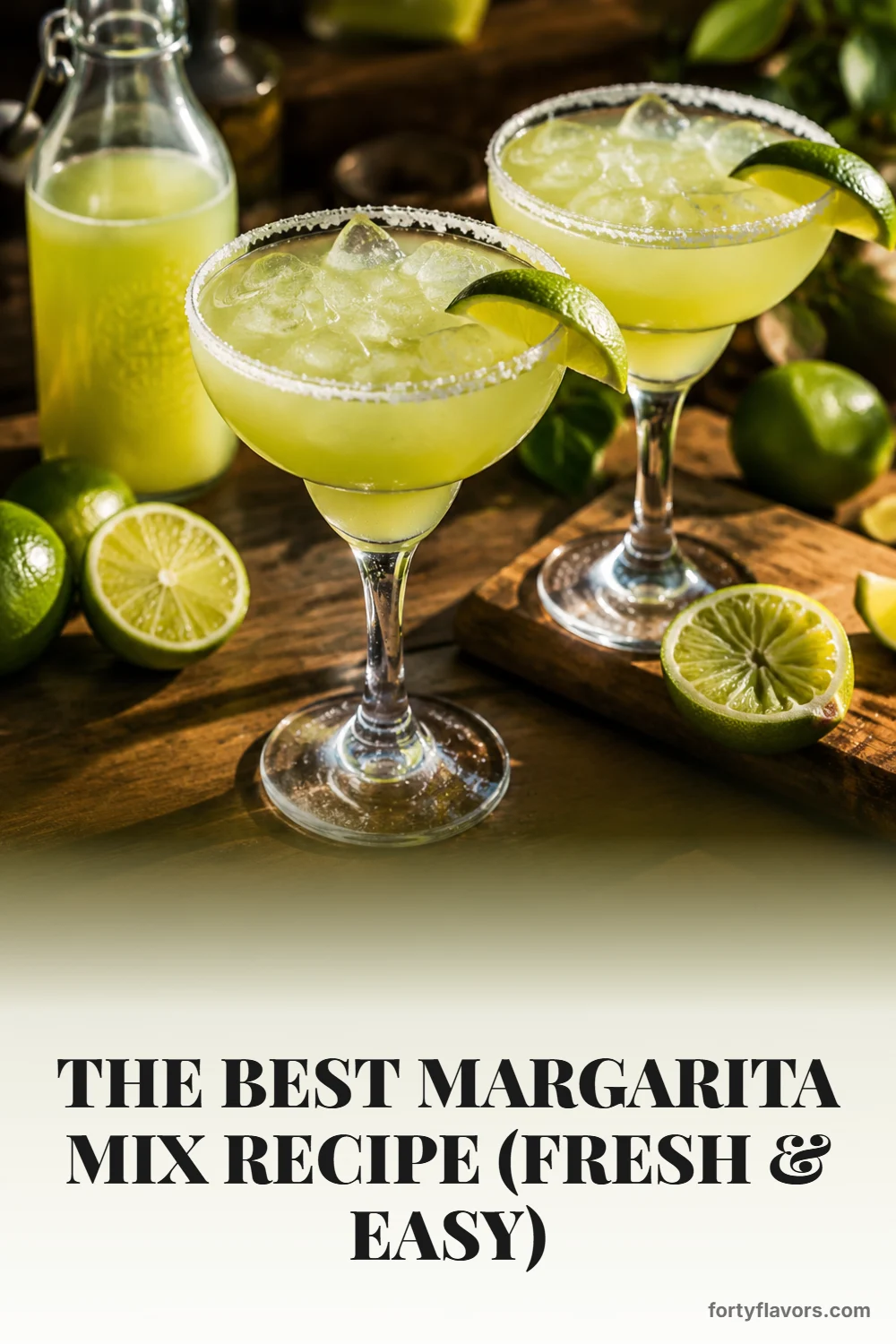 The Best Margarita Mix Recipe (Fresh & Easy) – Pinterest pin 1
