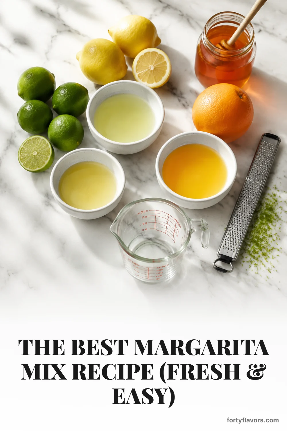 The Best Margarita Mix Recipe (Fresh & Easy) – Pinterest pin 2