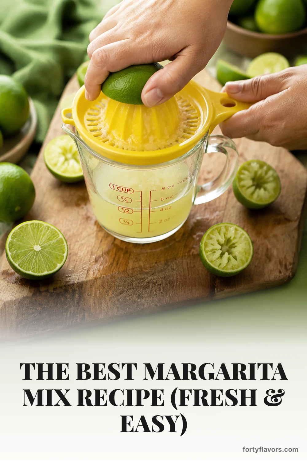 The Best Margarita Mix Recipe (Fresh & Easy) – Pinterest pin 3