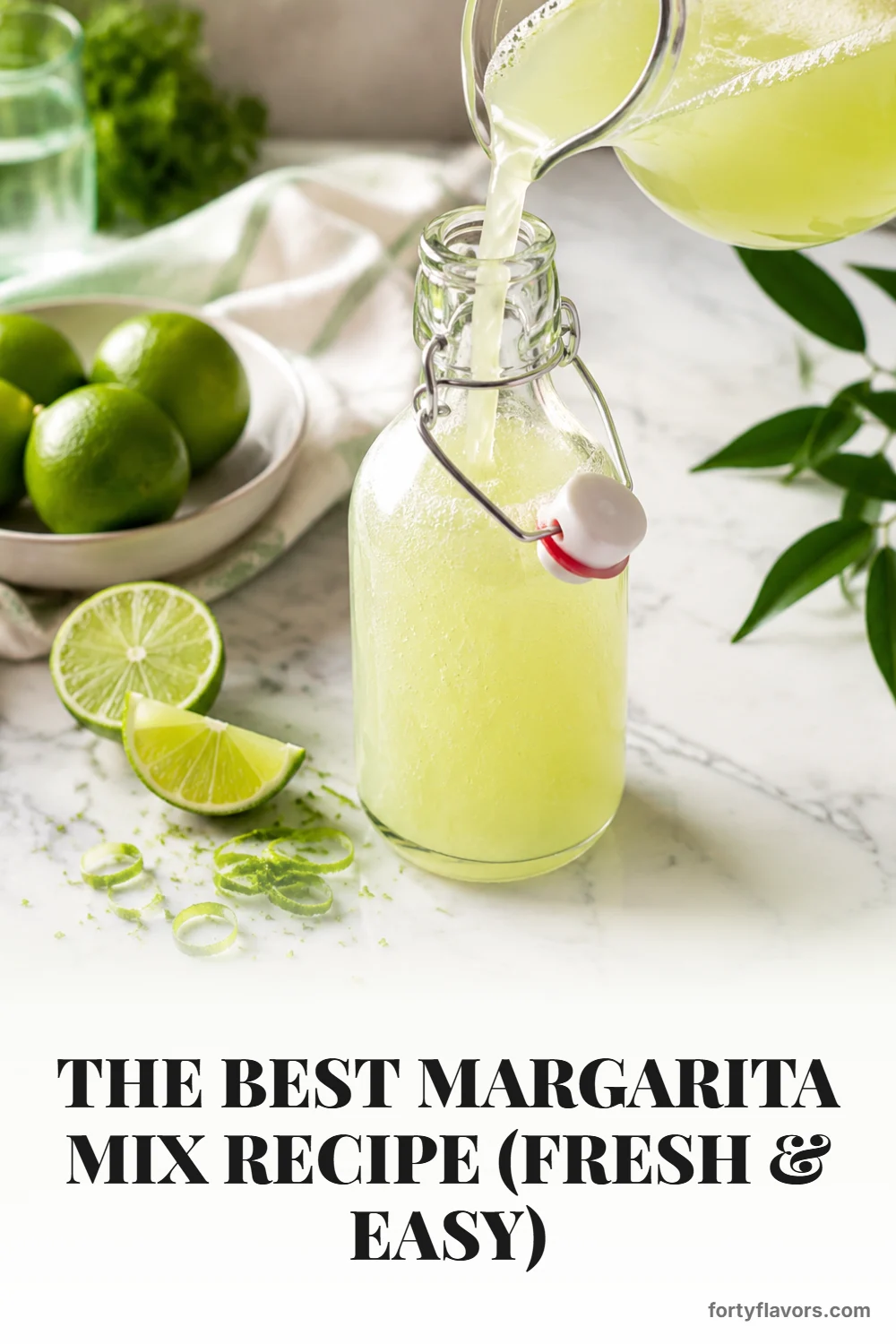 The Best Margarita Mix Recipe (Fresh & Easy) – Pinterest pin 5