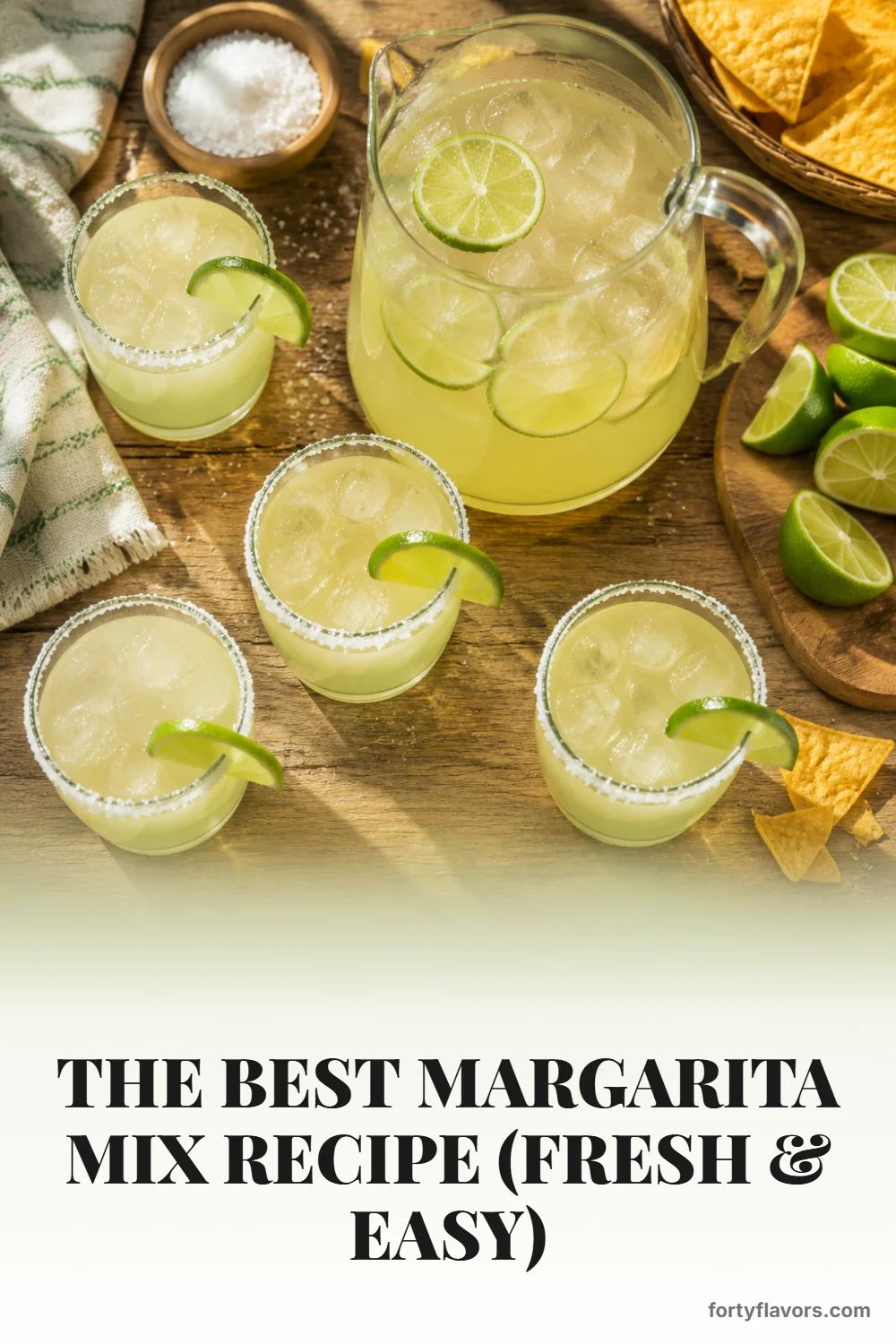The Best Margarita Mix Recipe (Fresh & Easy) – Pinterest pin 8
