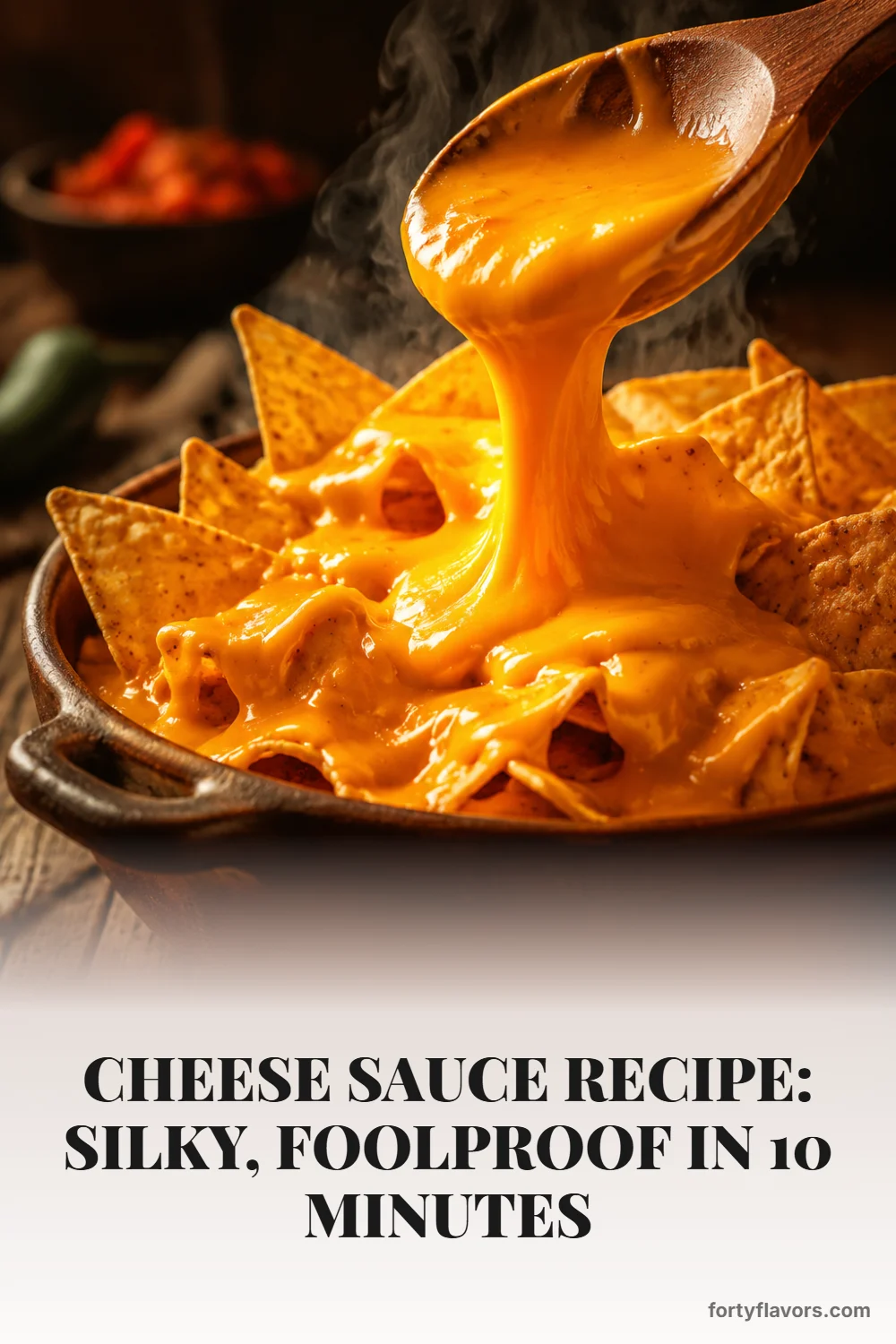 Cheese Sauce Recipe: Silky, Foolproof in 10 Minutes – Pinterest pin 1