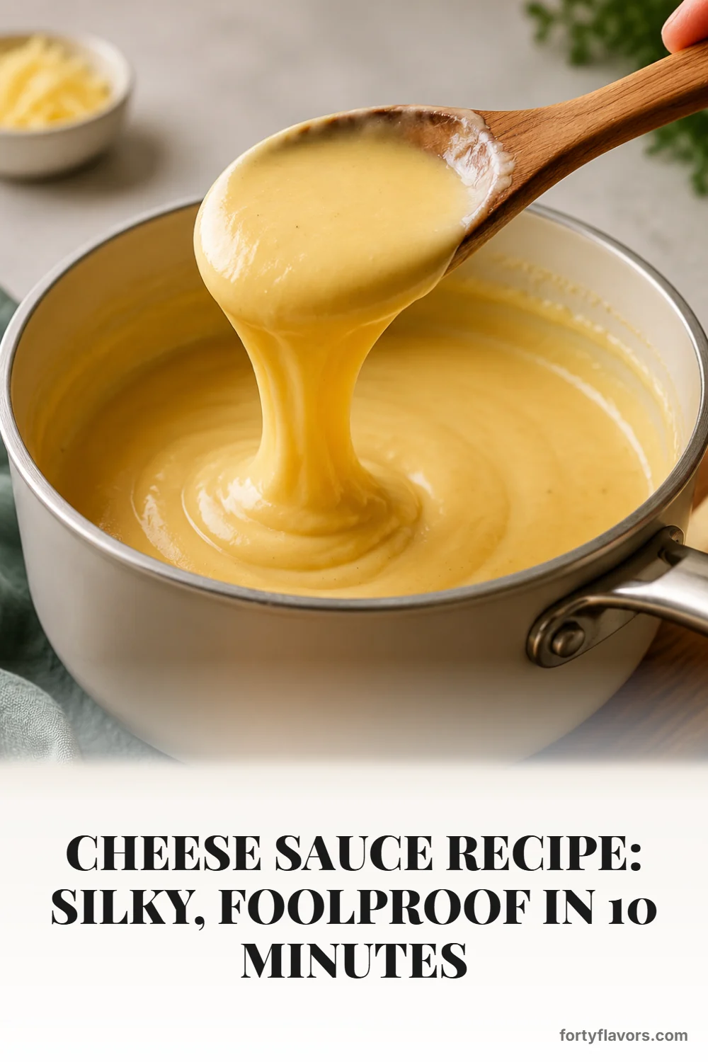 Cheese Sauce Recipe: Silky, Foolproof in 10 Minutes – Pinterest pin 8