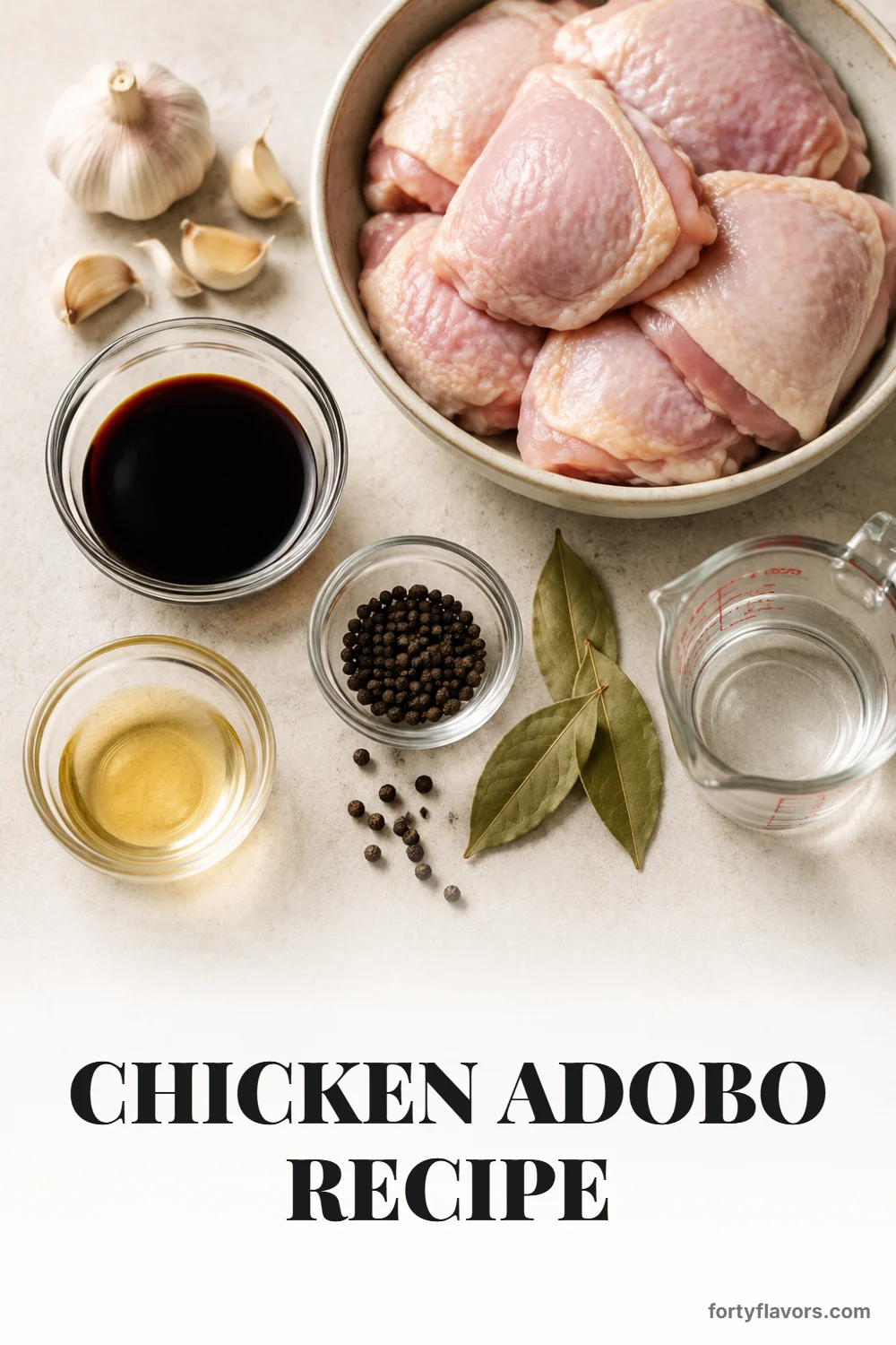 Chicken Adobo Recipe – Pinterest pin 3
