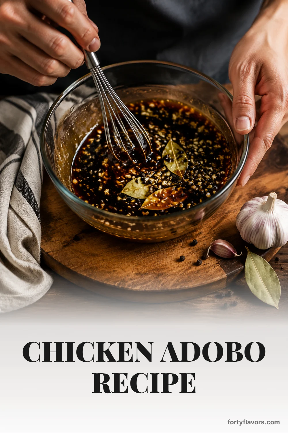 Chicken Adobo Recipe – Pinterest pin 4