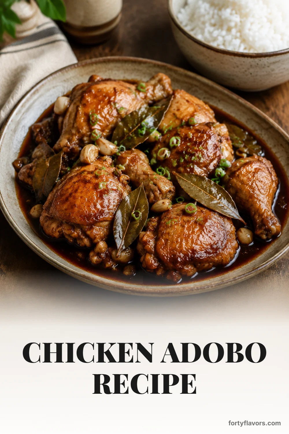 Chicken Adobo Recipe – Pinterest pin 7