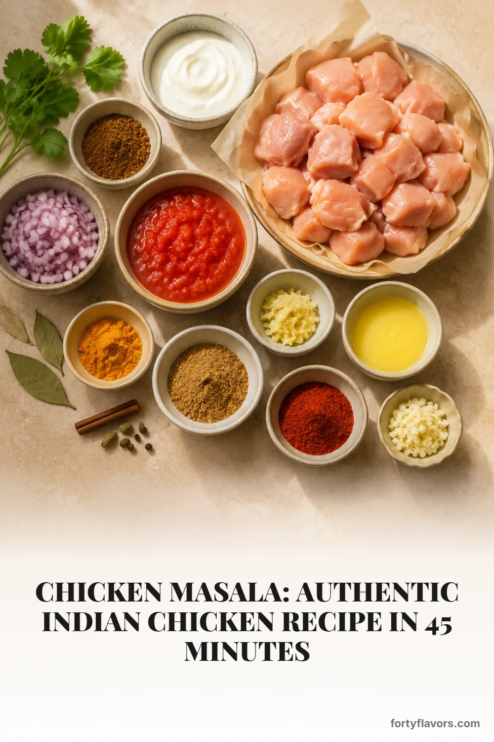 Chicken Masala: Authentic Indian Chicken Recipe in 45 Minutes – Pinterest pin 2