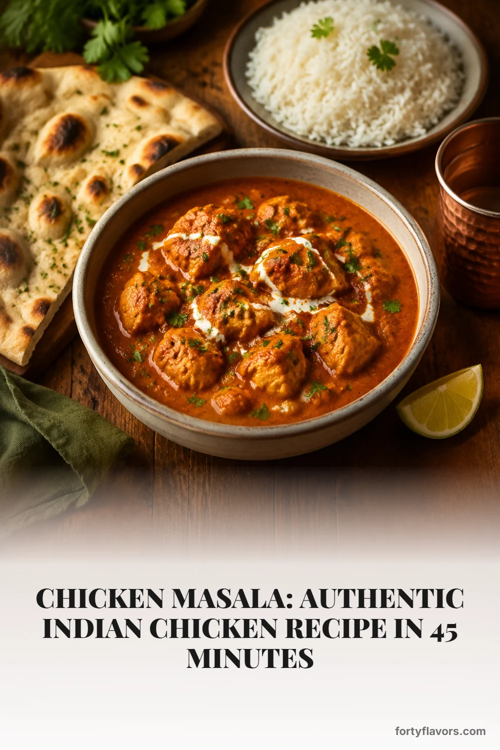 Chicken Masala: Authentic Indian Chicken Recipe in 45 Minutes – Pinterest pin 6