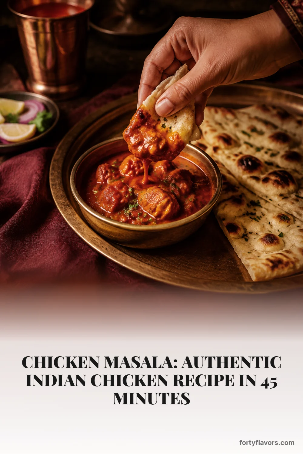 Chicken Masala: Authentic Indian Chicken Recipe in 45 Minutes – Pinterest pin 8
