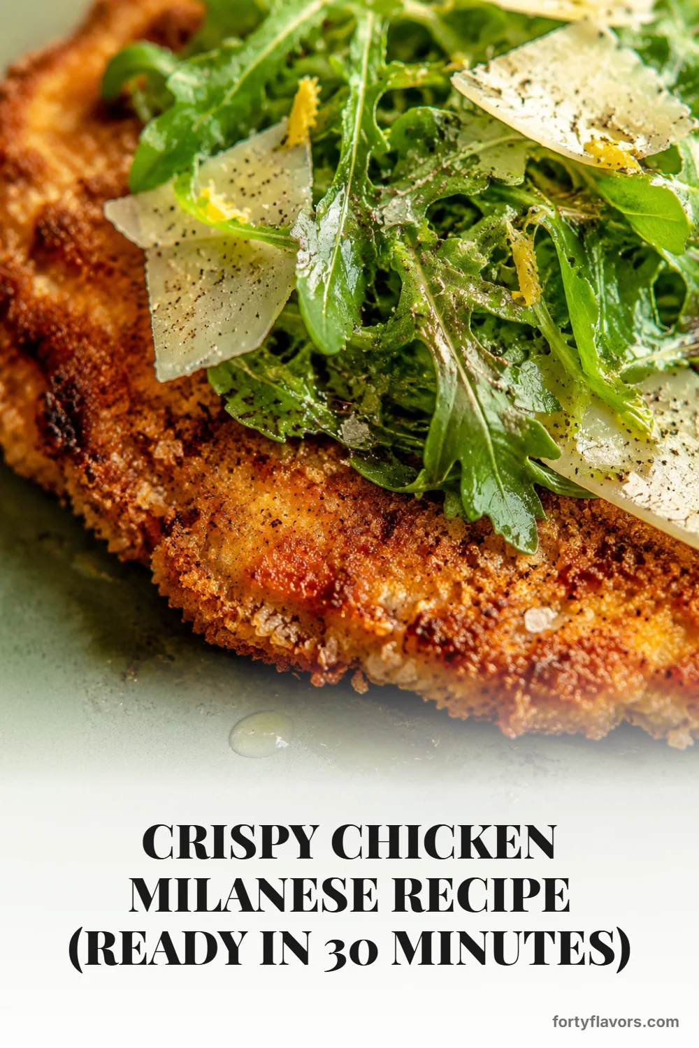 Crispy Chicken Milanese Recipe (Ready in 30 Minutes) – Pinterest pin 7
