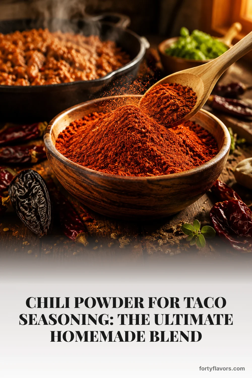 Chili Powder for Taco Seasoning: The Ultimate Homemade Blend – Pinterest pin 1