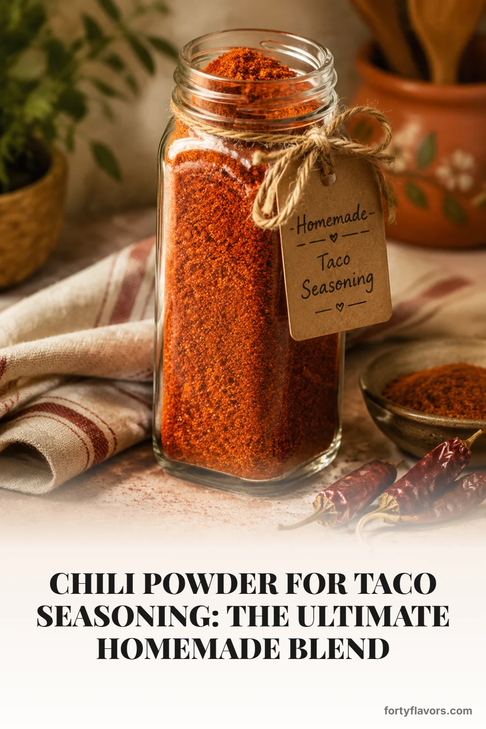 Chili Powder for Taco Seasoning: The Ultimate Homemade Blend – Pinterest pin 6