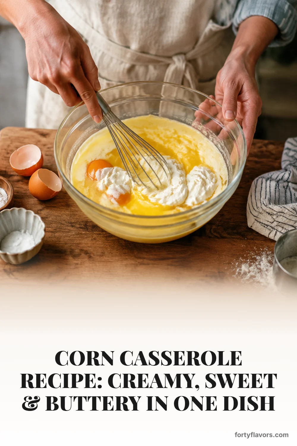 Corn Casserole Recipe: Creamy, Sweet & Buttery in One Dish – Pinterest pin 3
