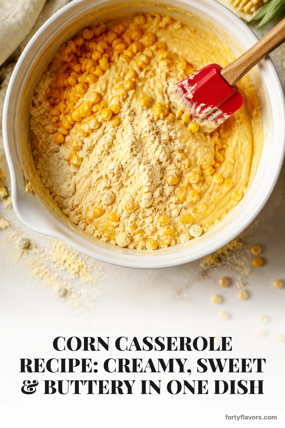 Corn Casserole Recipe: Creamy, Sweet & Buttery in One Dish – Pinterest pin 4