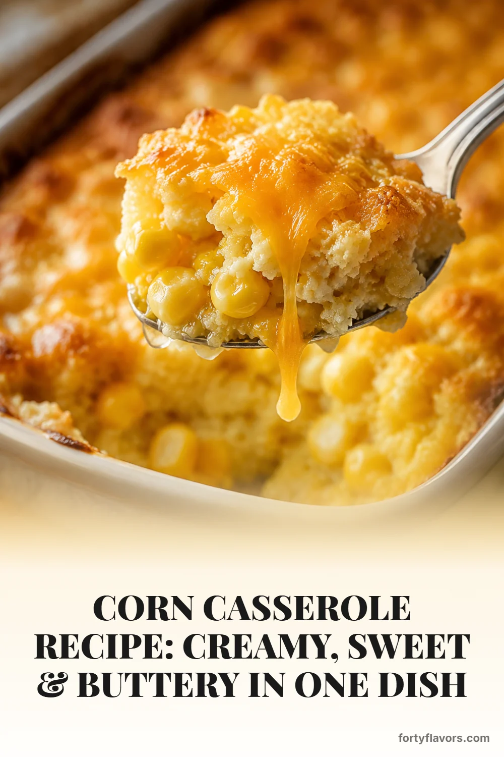 Corn Casserole Recipe: Creamy, Sweet & Buttery in One Dish – Pinterest pin 7