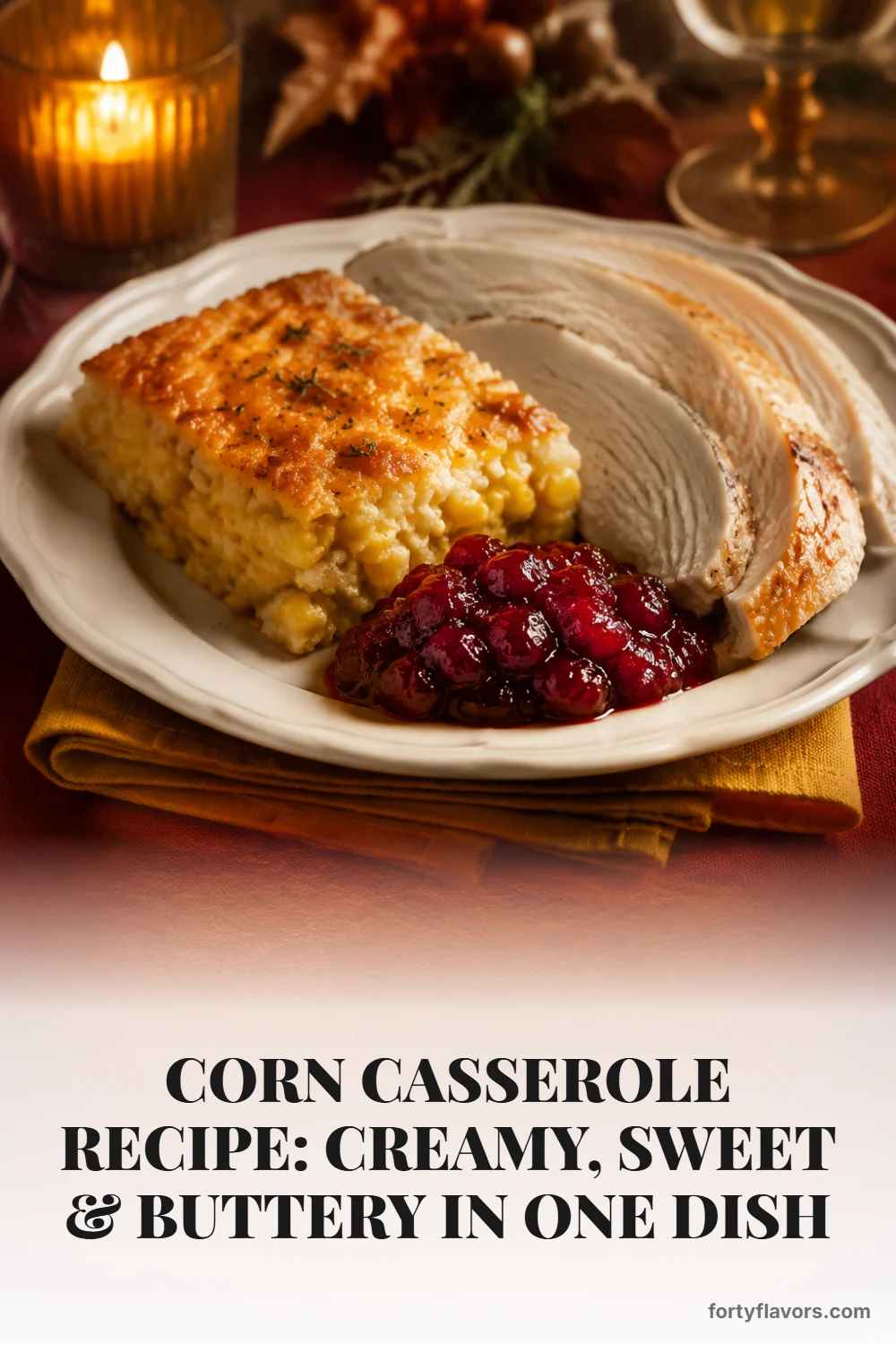 Corn Casserole Recipe: Creamy, Sweet & Buttery in One Dish – Pinterest pin 8