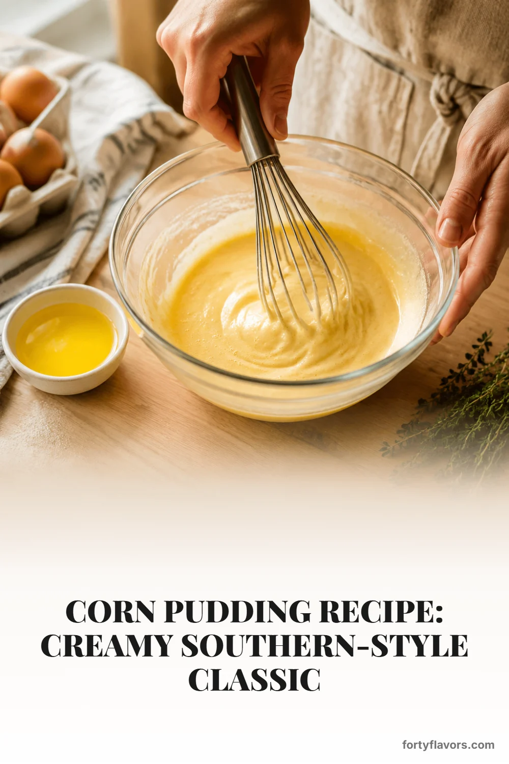 Corn Pudding Recipe: Creamy Southern-Style Classic – Pinterest pin 3