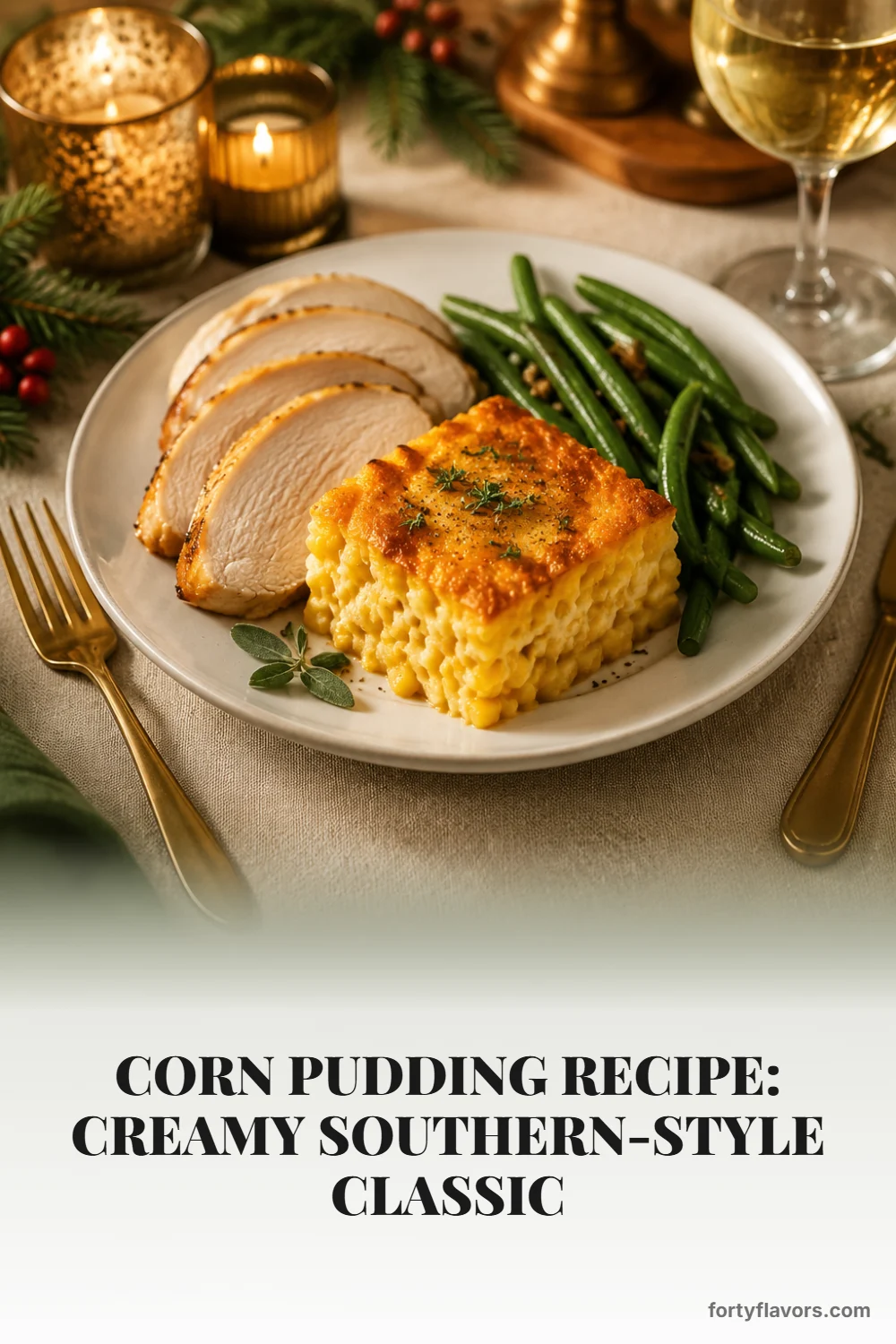 Corn Pudding Recipe: Creamy Southern-Style Classic – Pinterest pin 8