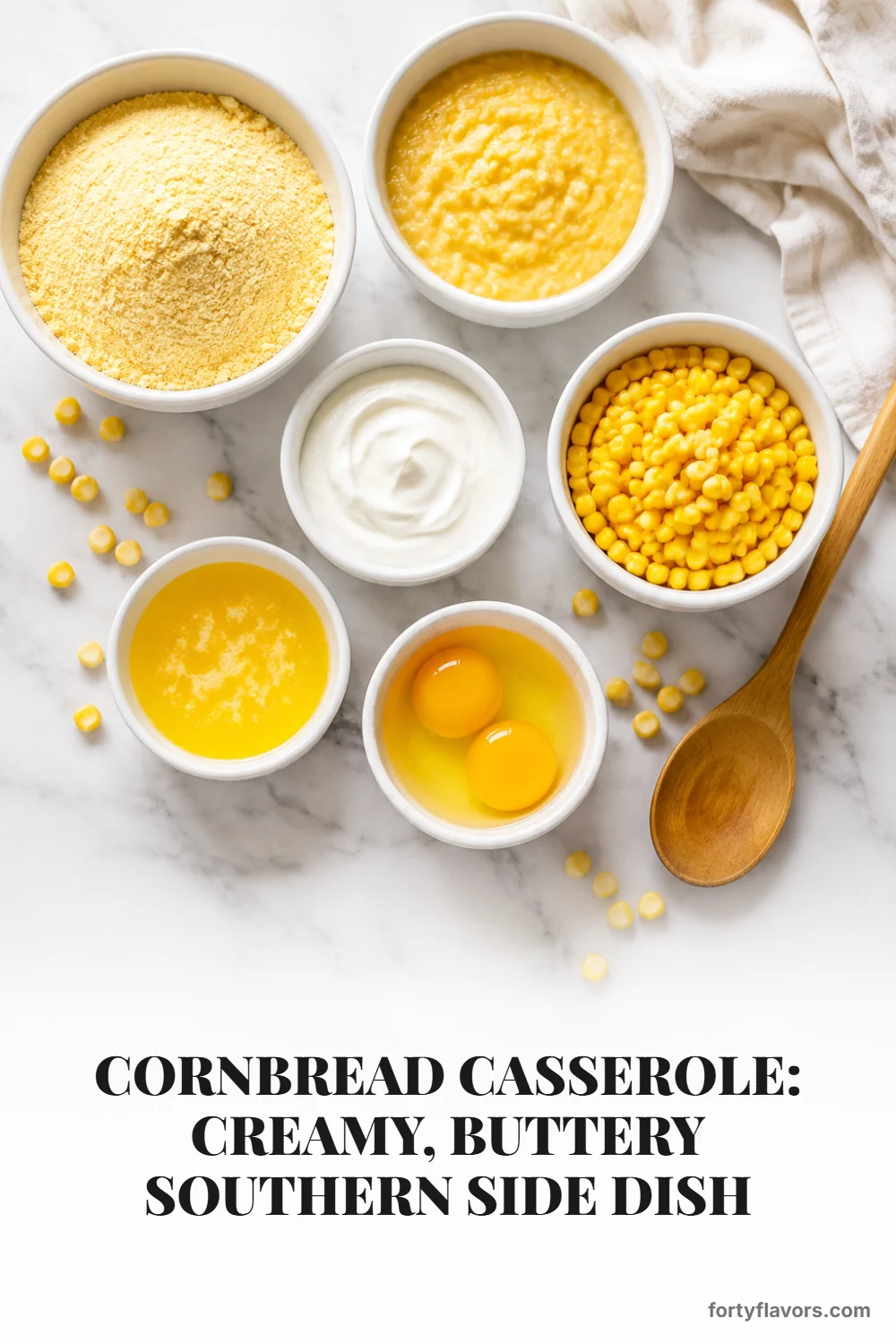 Cornbread Casserole: Creamy, Buttery Southern Side Dish – Pinterest pin 2