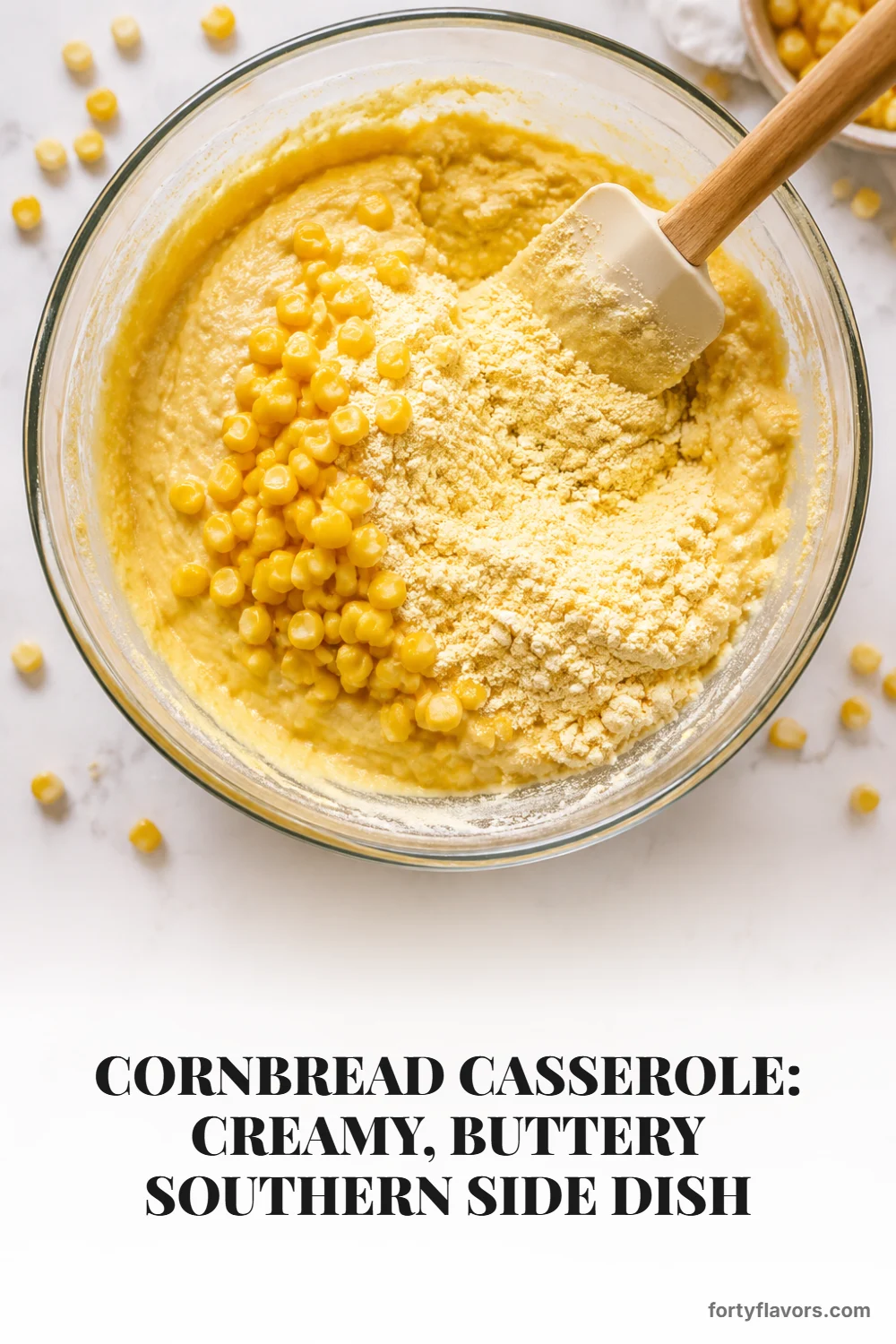 Cornbread Casserole: Creamy, Buttery Southern Side Dish – Pinterest pin 4