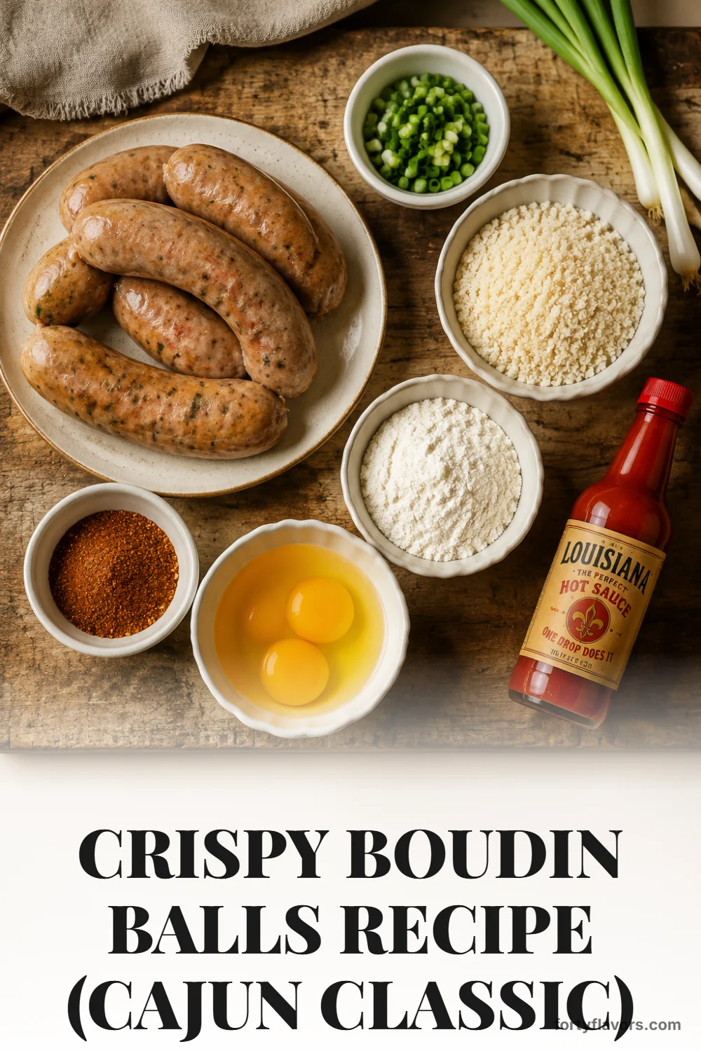 Crispy Boudin Balls Recipe (Cajun Classic) – Pinterest pin 2
