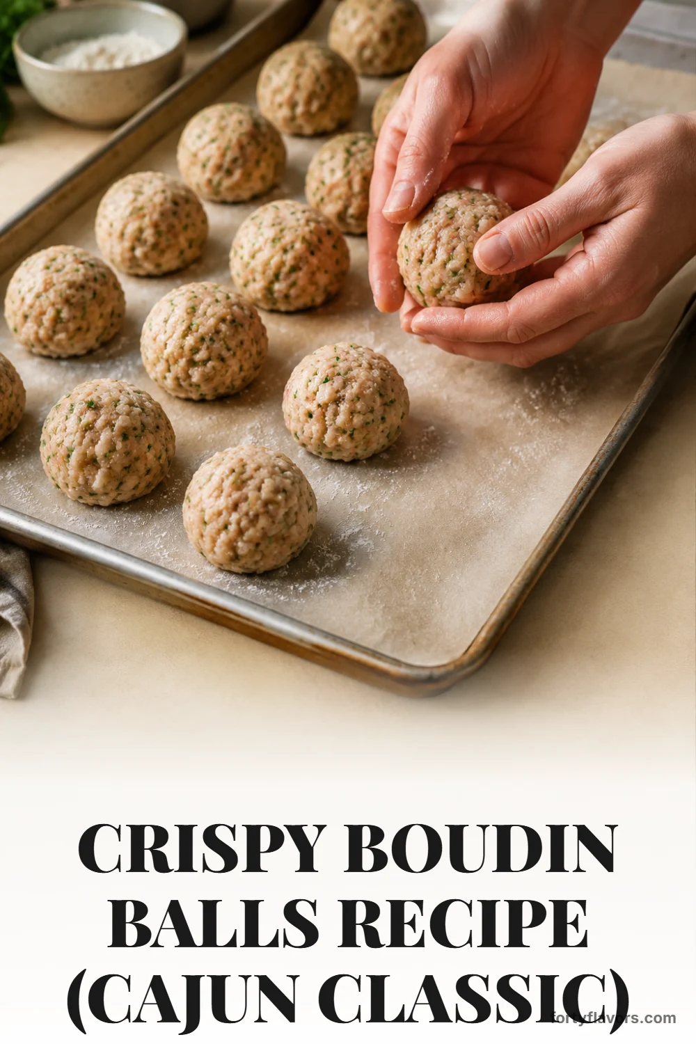 Crispy Boudin Balls Recipe (Cajun Classic) – Pinterest pin 4
