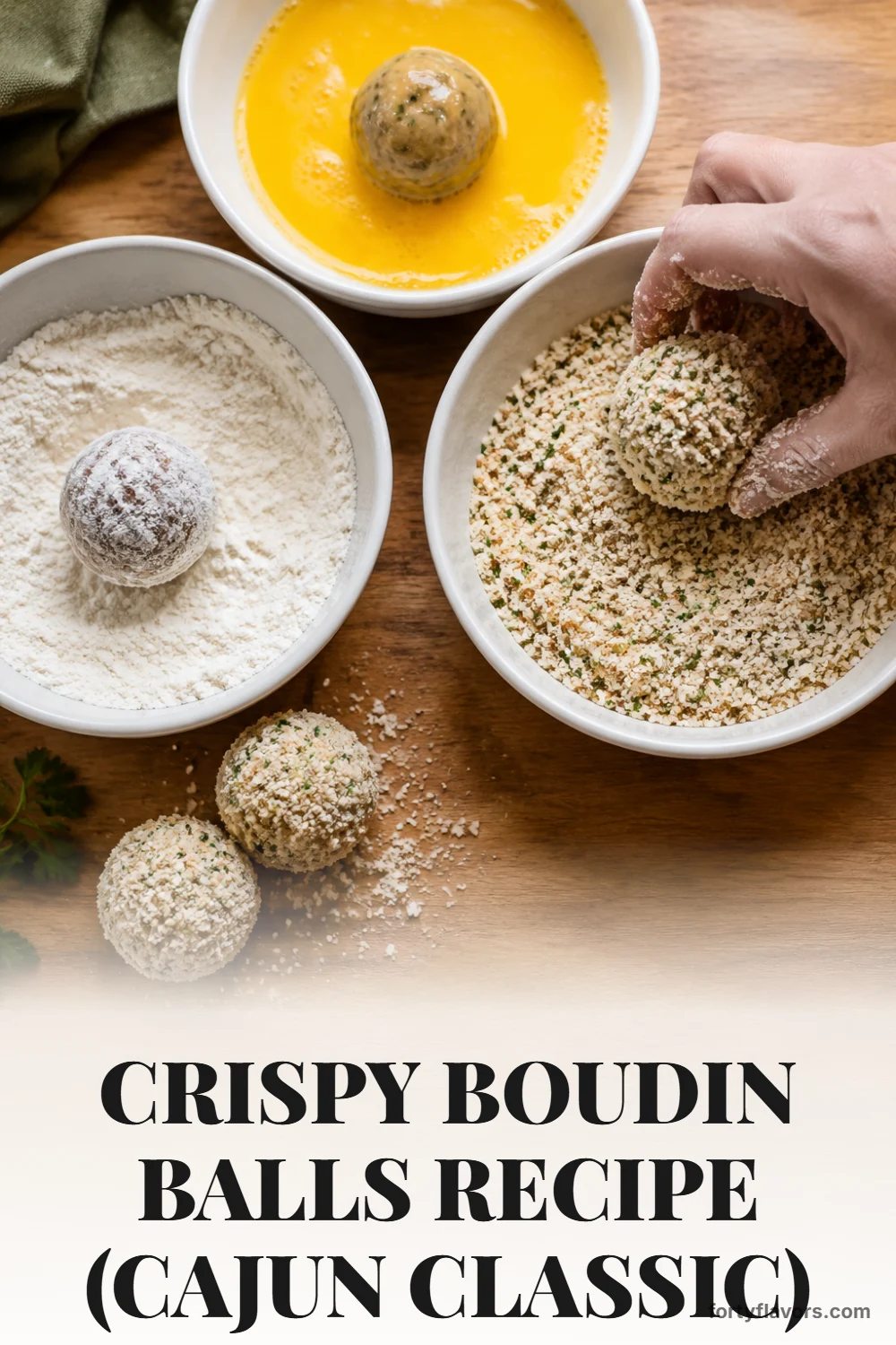 Crispy Boudin Balls Recipe (Cajun Classic) – Pinterest pin 5