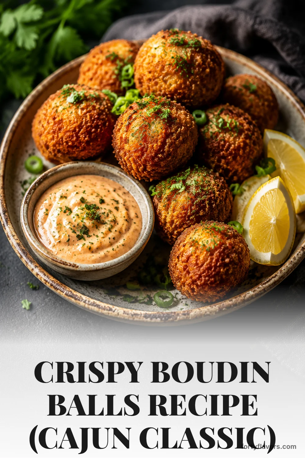 Crispy Boudin Balls Recipe (Cajun Classic) – Pinterest pin 7