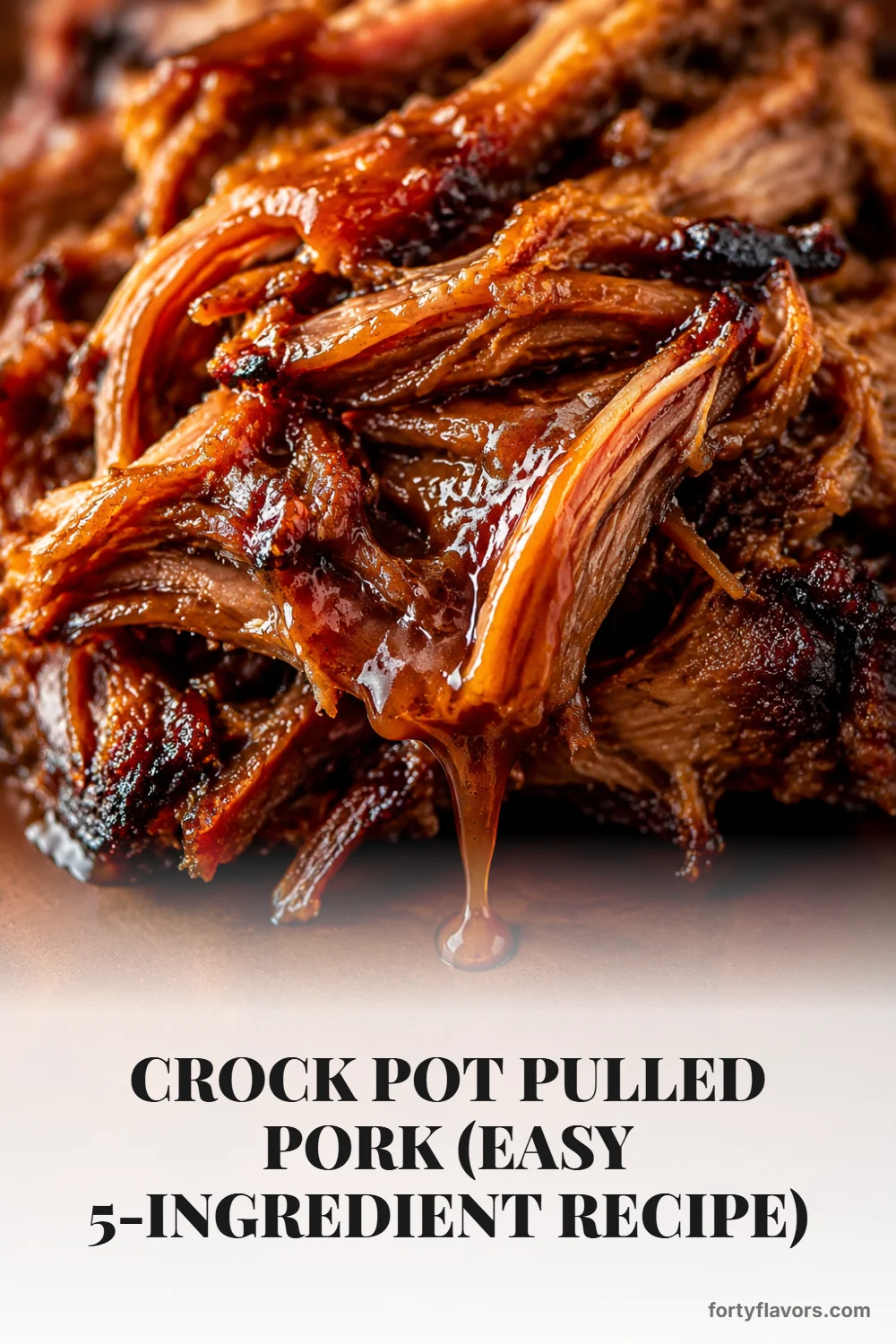 Crock Pot Pulled Pork (Easy 5-Ingredient Recipe) – Pinterest pin 7