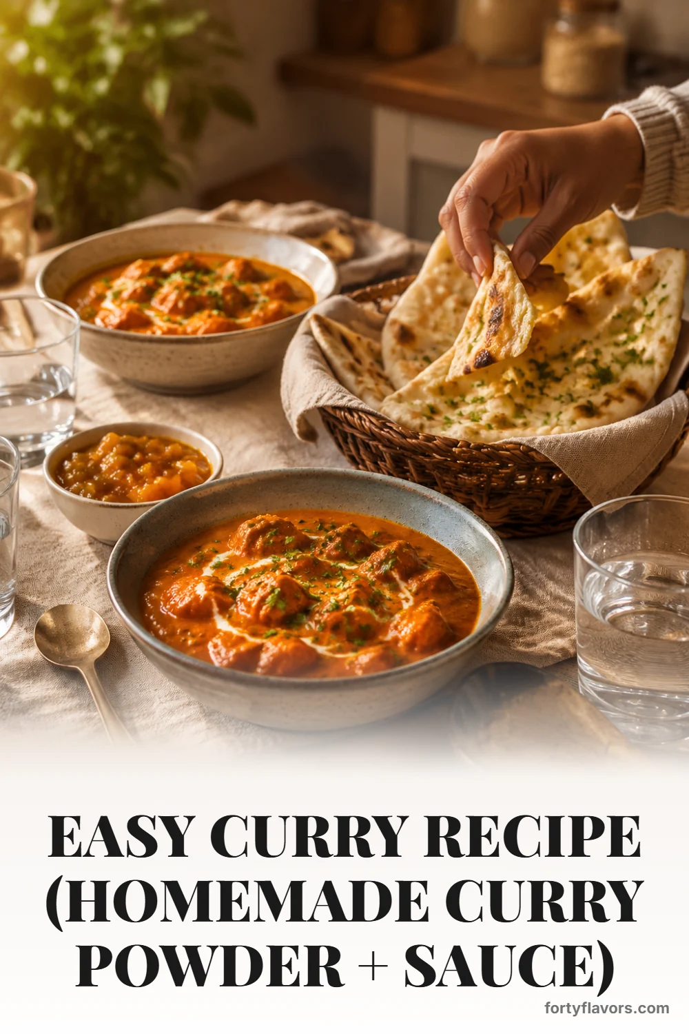 Easy Curry Recipe (Homemade Curry Powder + Sauce) – Pinterest pin 8
