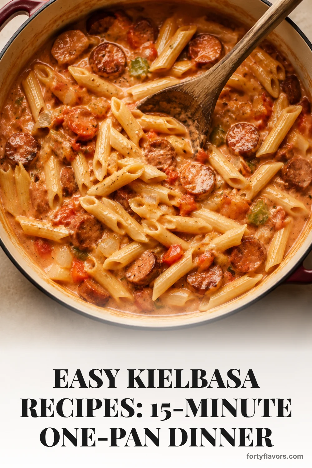 Easy Kielbasa Recipes: 15-Minute One-Pan Dinner – Pinterest pin 5