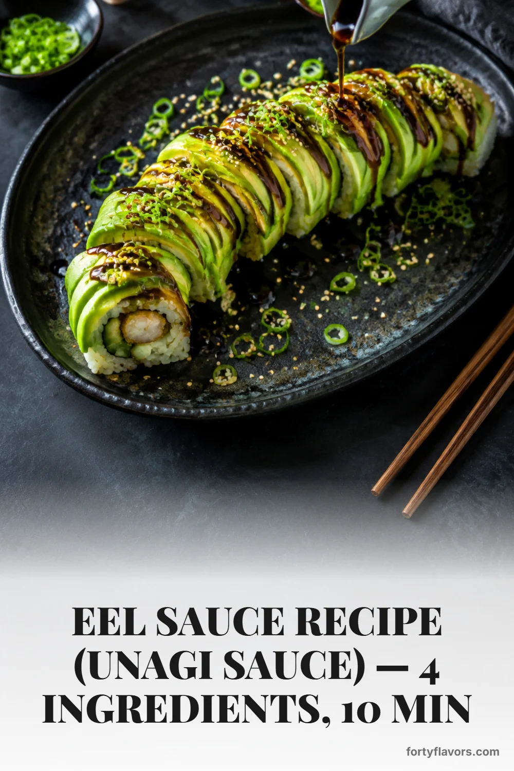 Eel Sauce Recipe (Unagi Sauce) — 4 Ingredients, 10 Min – Pinterest pin 7