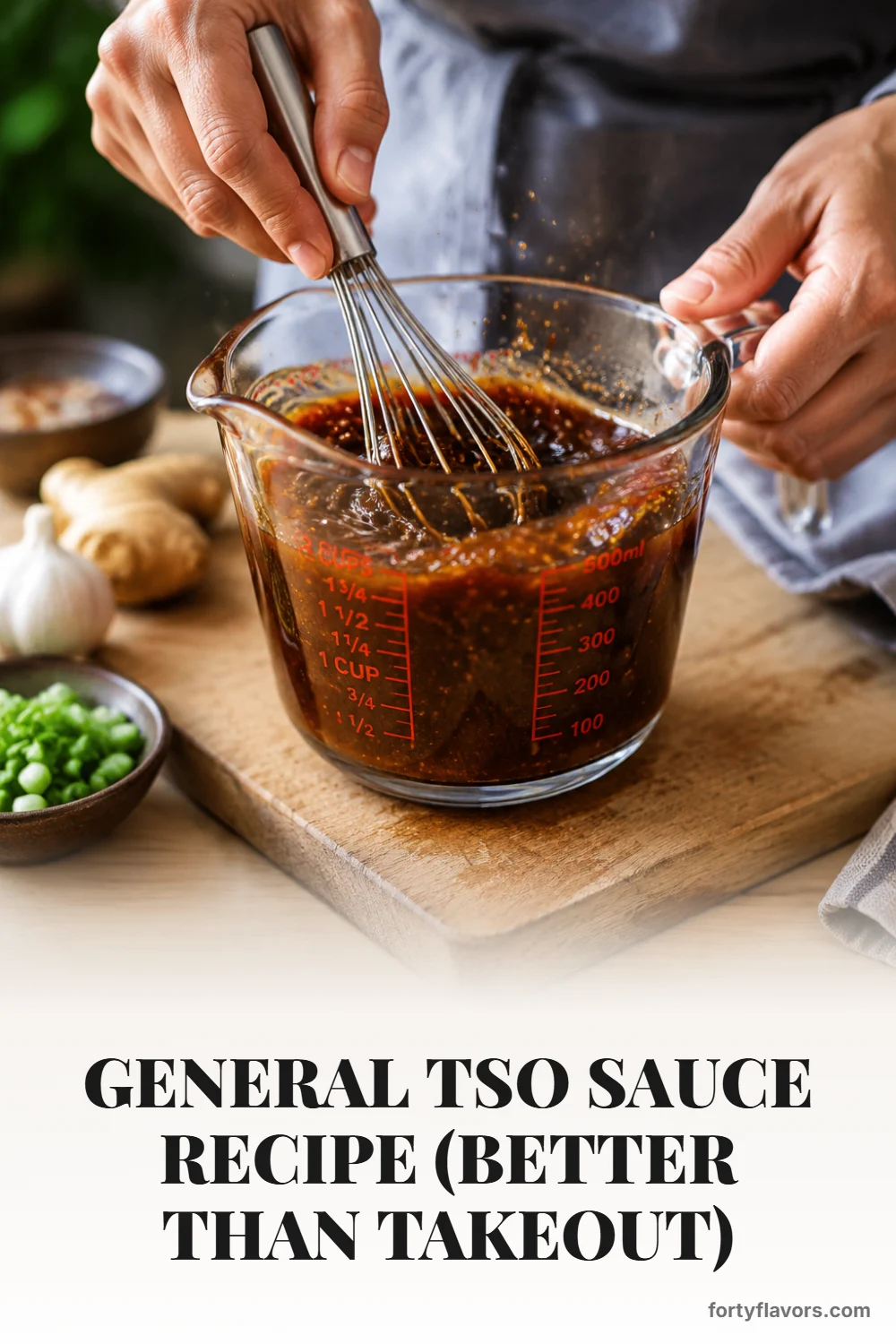 General Tso-Style Sauce with Slurry and Heat Controls – Pinterest pin 3