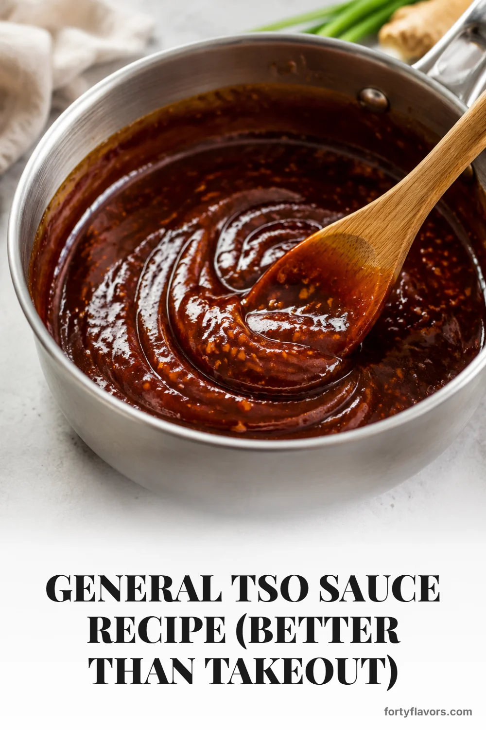 General Tso-Style Sauce with Slurry and Heat Controls – Pinterest pin 5