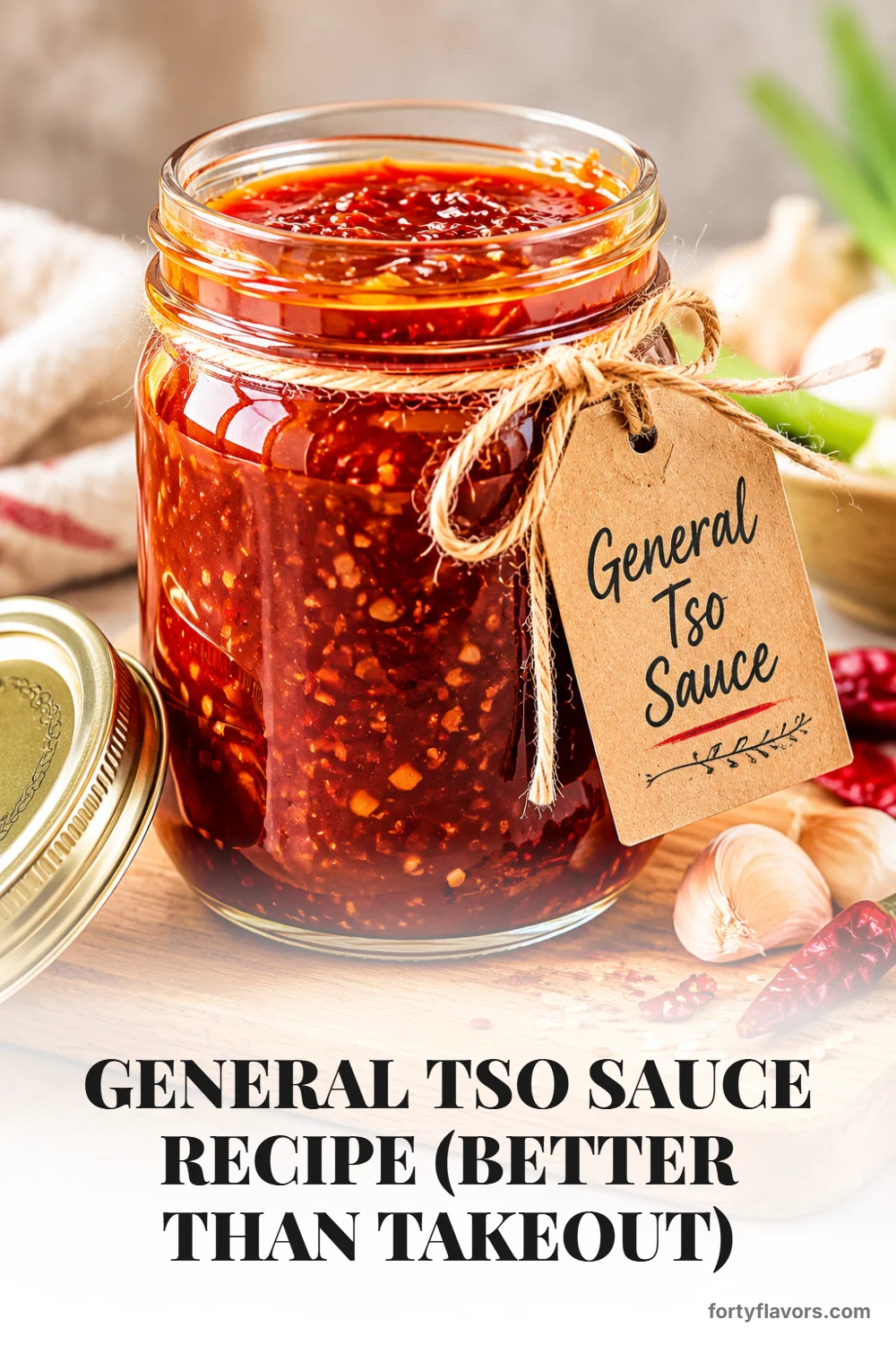 General Tso-Style Sauce with Slurry and Heat Controls – Pinterest pin 8