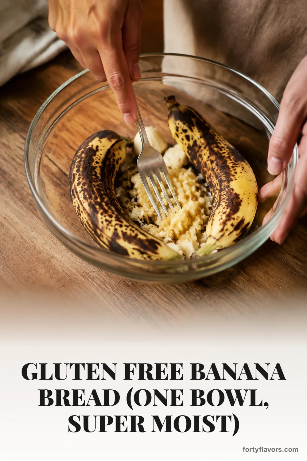 Gluten Free Banana Bread (One Bowl, Super Moist) – Pinterest pin 3