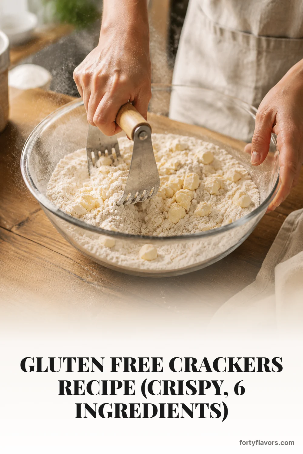 Gluten Free Crackers Recipe (Crispy, 6 Ingredients) – Pinterest pin 3