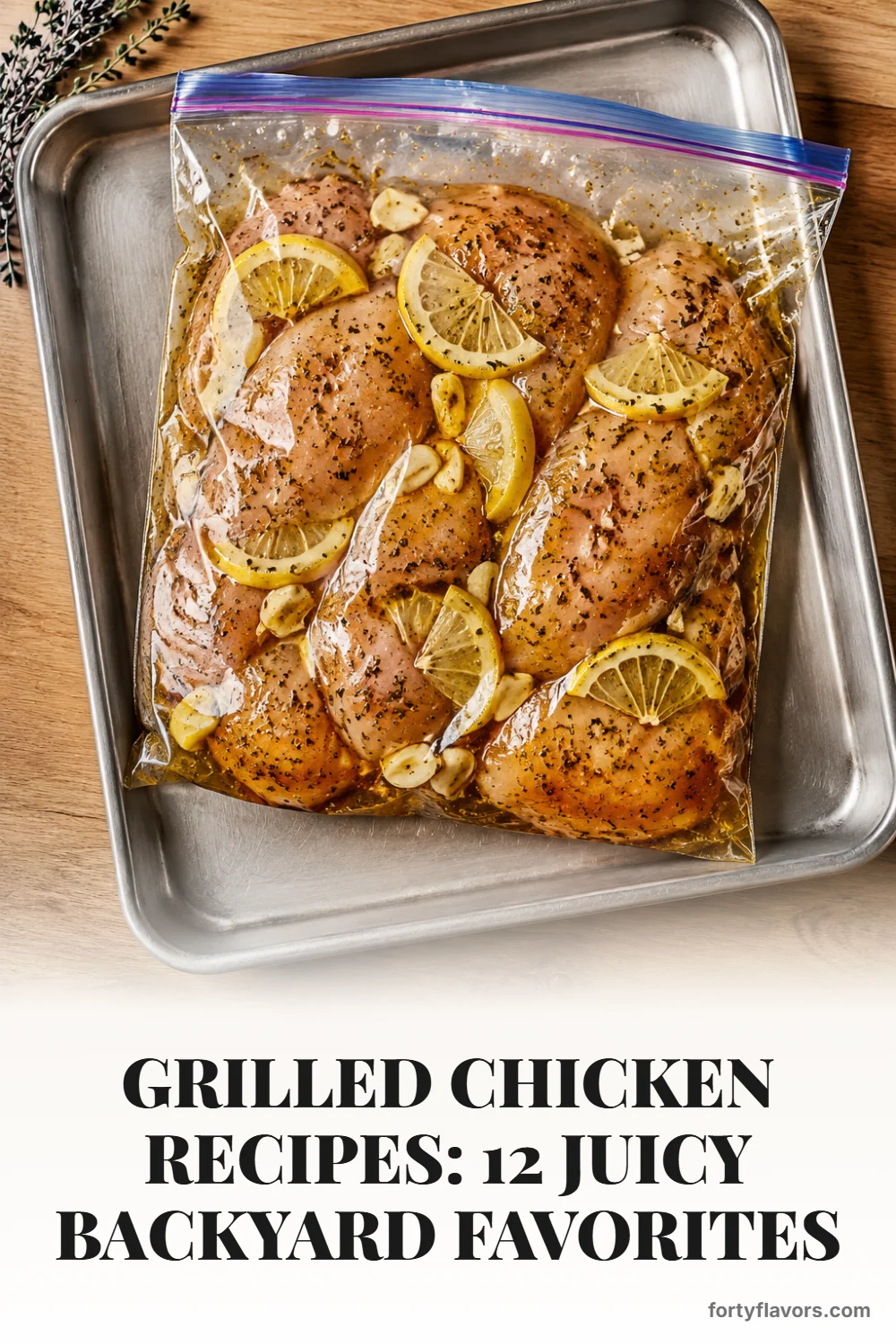 Grilled Chicken Recipes: 12 Juicy Backyard Favorites – Pinterest pin 4