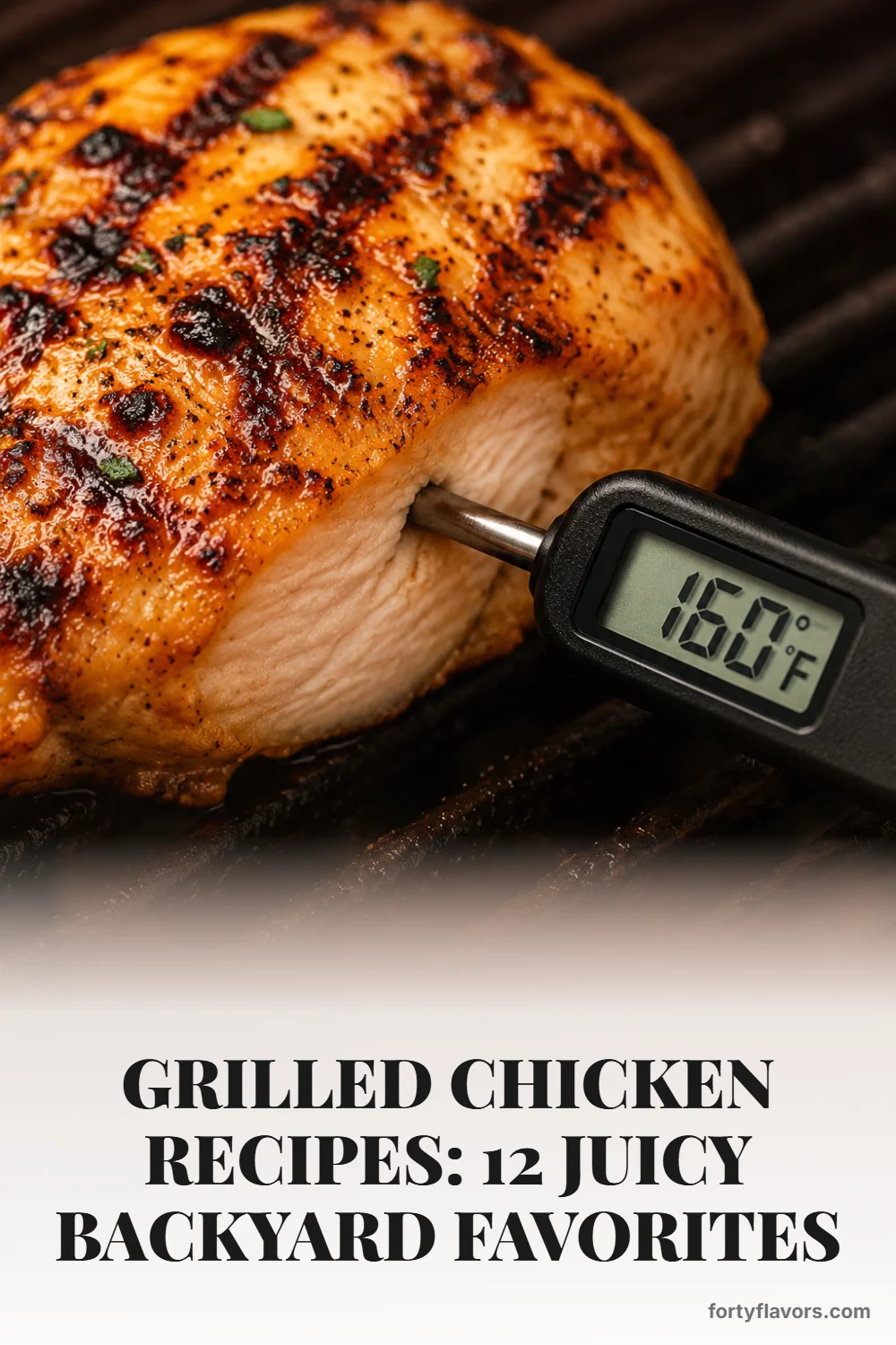 Grilled Chicken Recipes: 12 Juicy Backyard Favorites – Pinterest pin 6