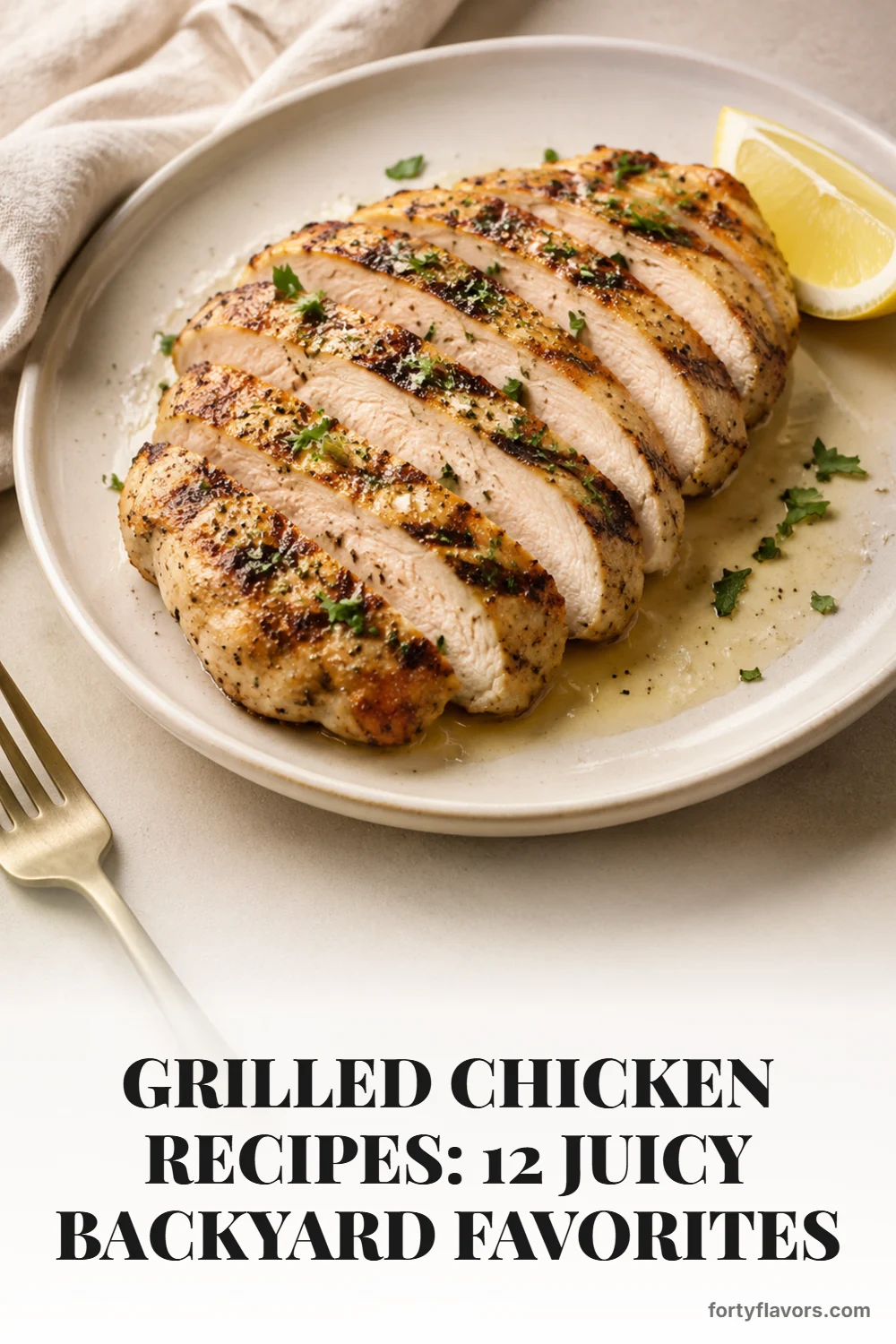 Grilled Chicken Recipes: 12 Juicy Backyard Favorites – Pinterest pin 7