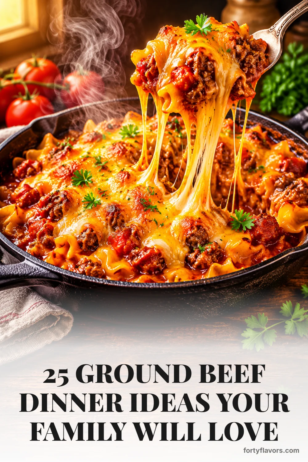 25 Ground Beef Dinner Ideas Your Family Will Love – Pinterest pin 1