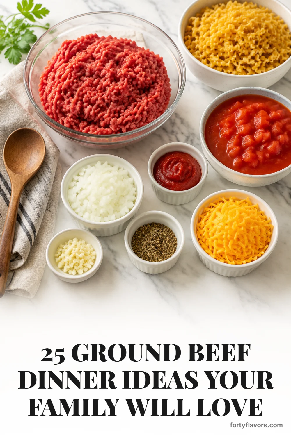 25 Ground Beef Dinner Ideas Your Family Will Love – Pinterest pin 2