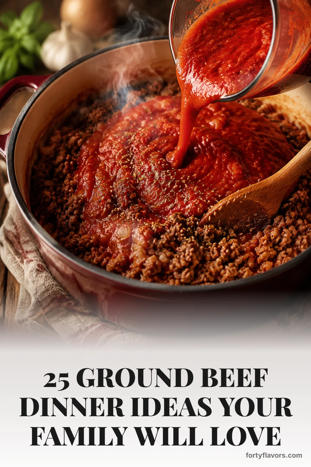 25 Ground Beef Dinner Ideas Your Family Will Love – Pinterest pin 4