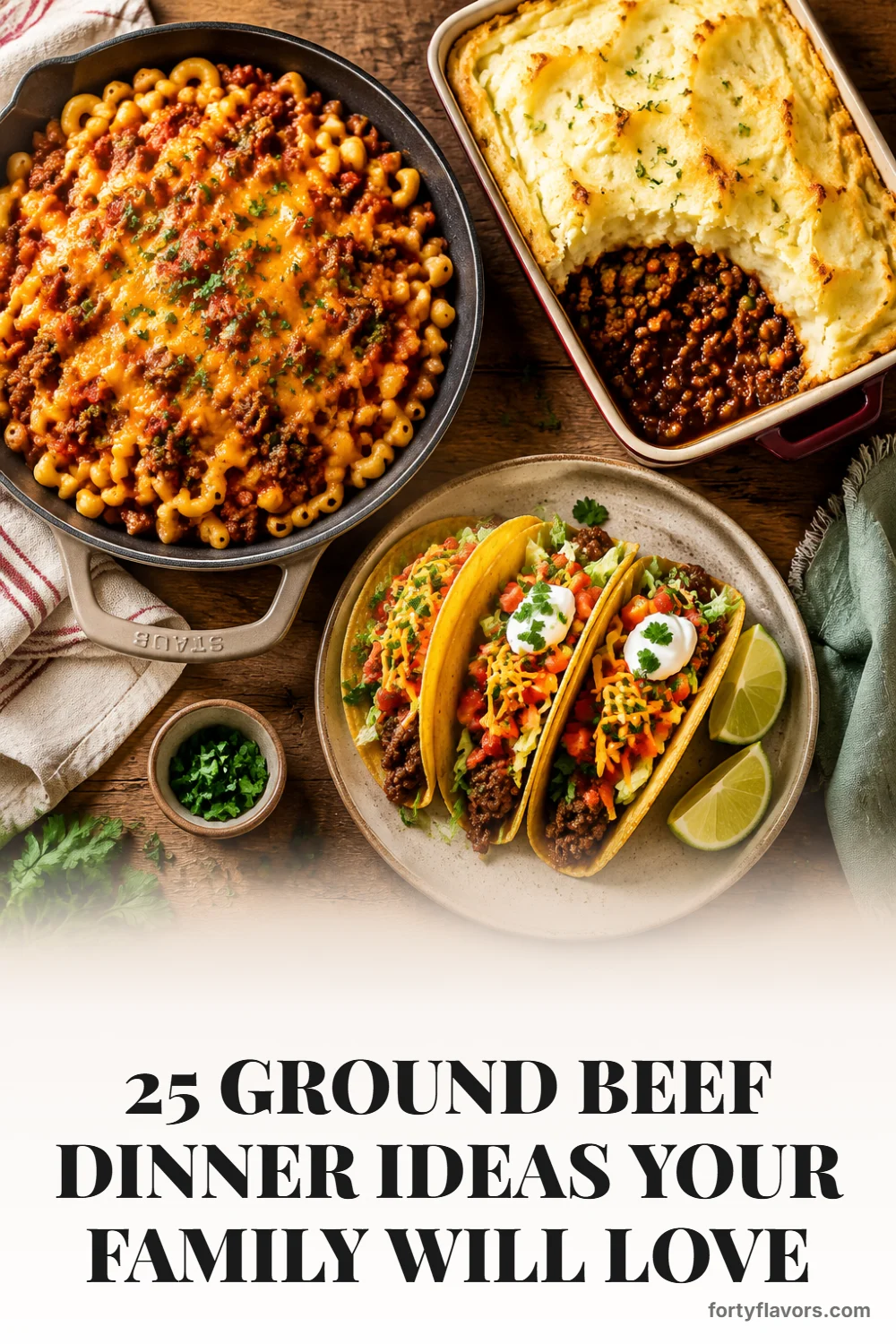 25 Ground Beef Dinner Ideas Your Family Will Love – Pinterest pin 6